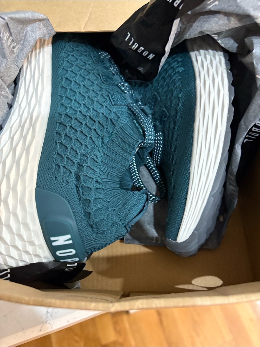 NOBULL Allday Knit Dark Teal Unisex, New in Box - Picture 3 of 9